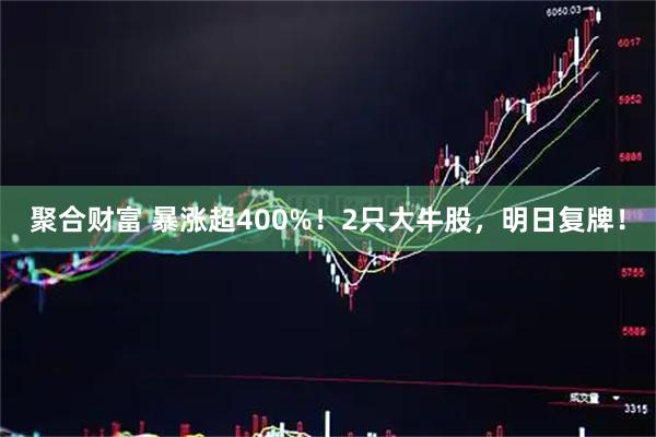 聚合财富 暴涨超400%！2只大牛股，明日复牌！