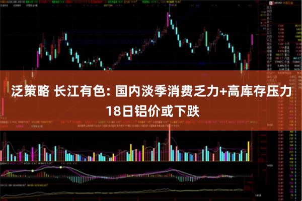 泛策略 长江有色: 国内淡季消费乏力+高库存压力 18日铝价或下跌