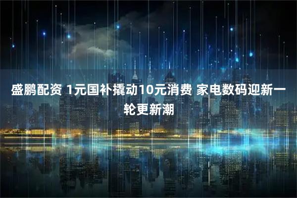 盛鹏配资 1元国补撬动10元消费 家电数码迎新一轮更新潮